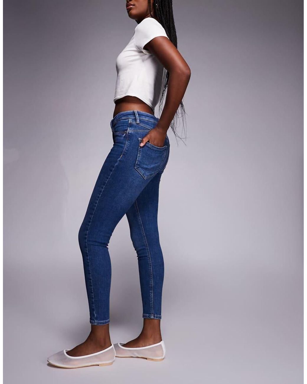 River Island Blue Sculpt Skinny Jeans