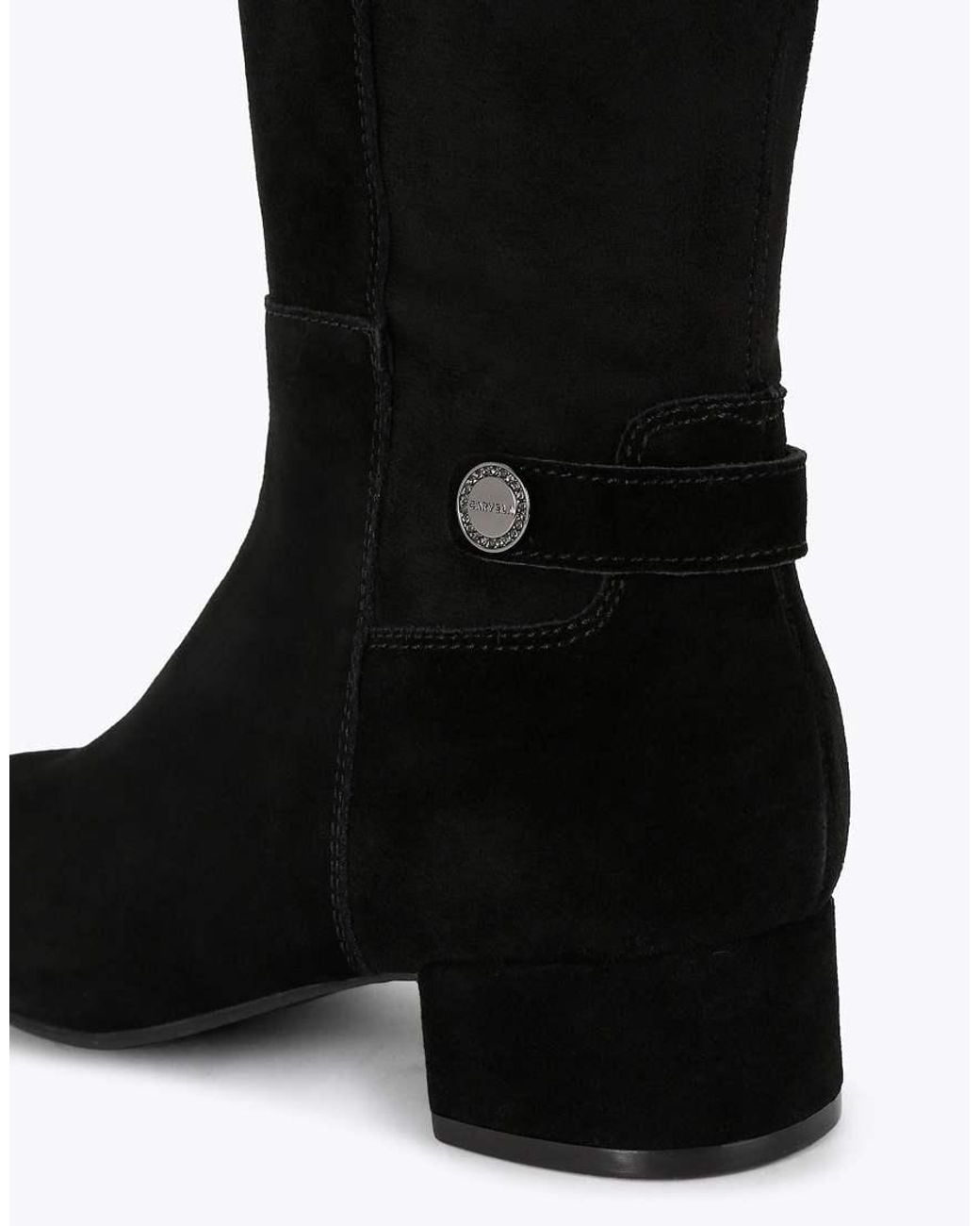 Carvela Kurt Geiger Black Gaia Knee2 Wide Fit Knee Boots