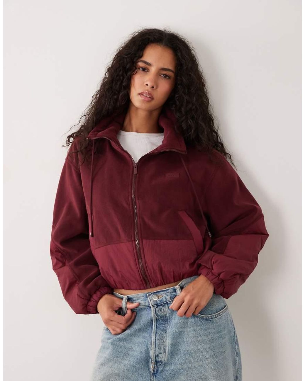 Cotton On Red Polar Fleece Padded Jacket