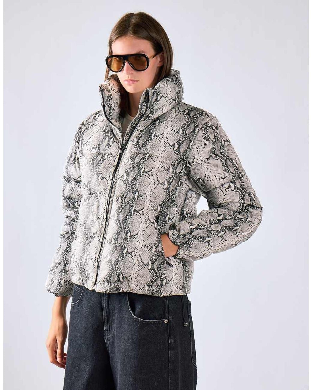 Glamorous White Puffer Coat