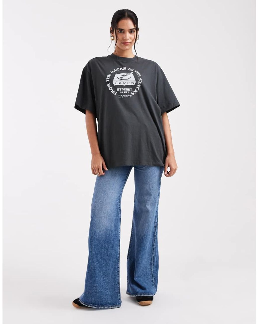 Levi's Blue Oversized Graphic Print T-Shirt