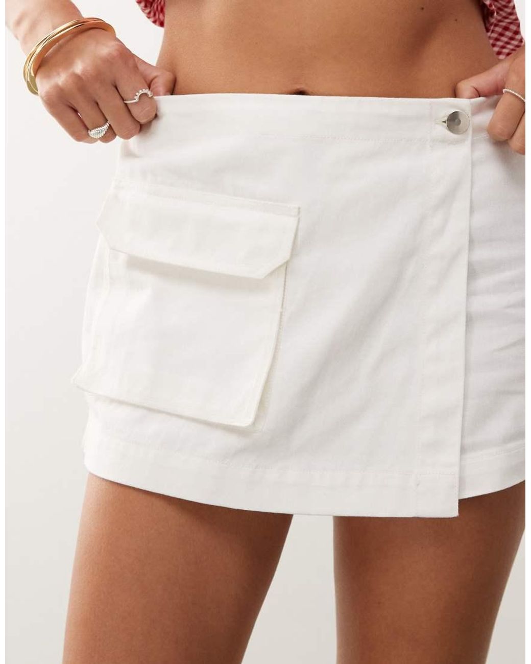 Collusion White Utility Skort