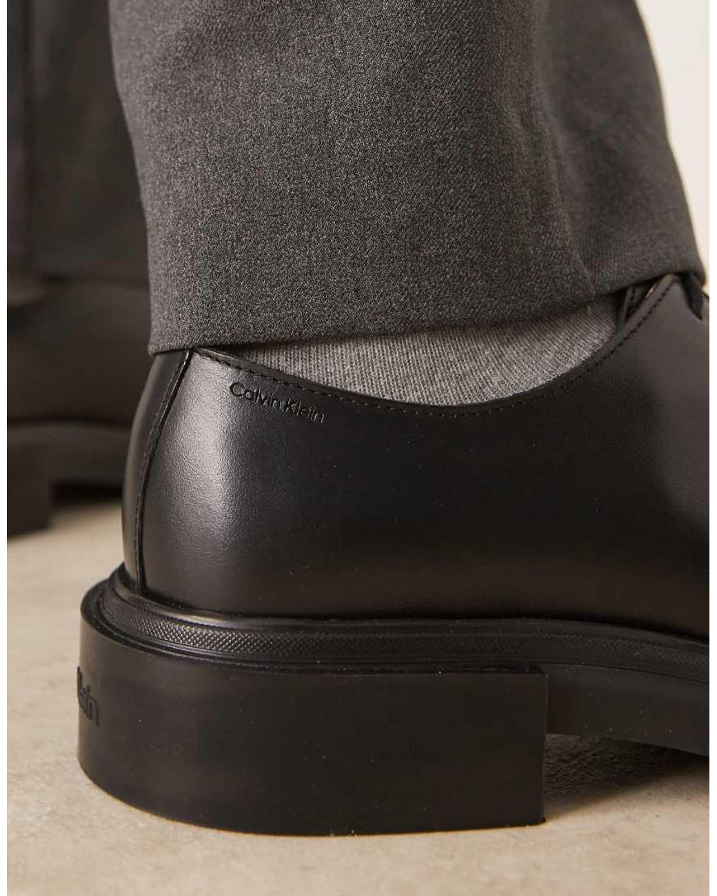 Mocassini Stringati di Calvin Klein in Black da Uomo