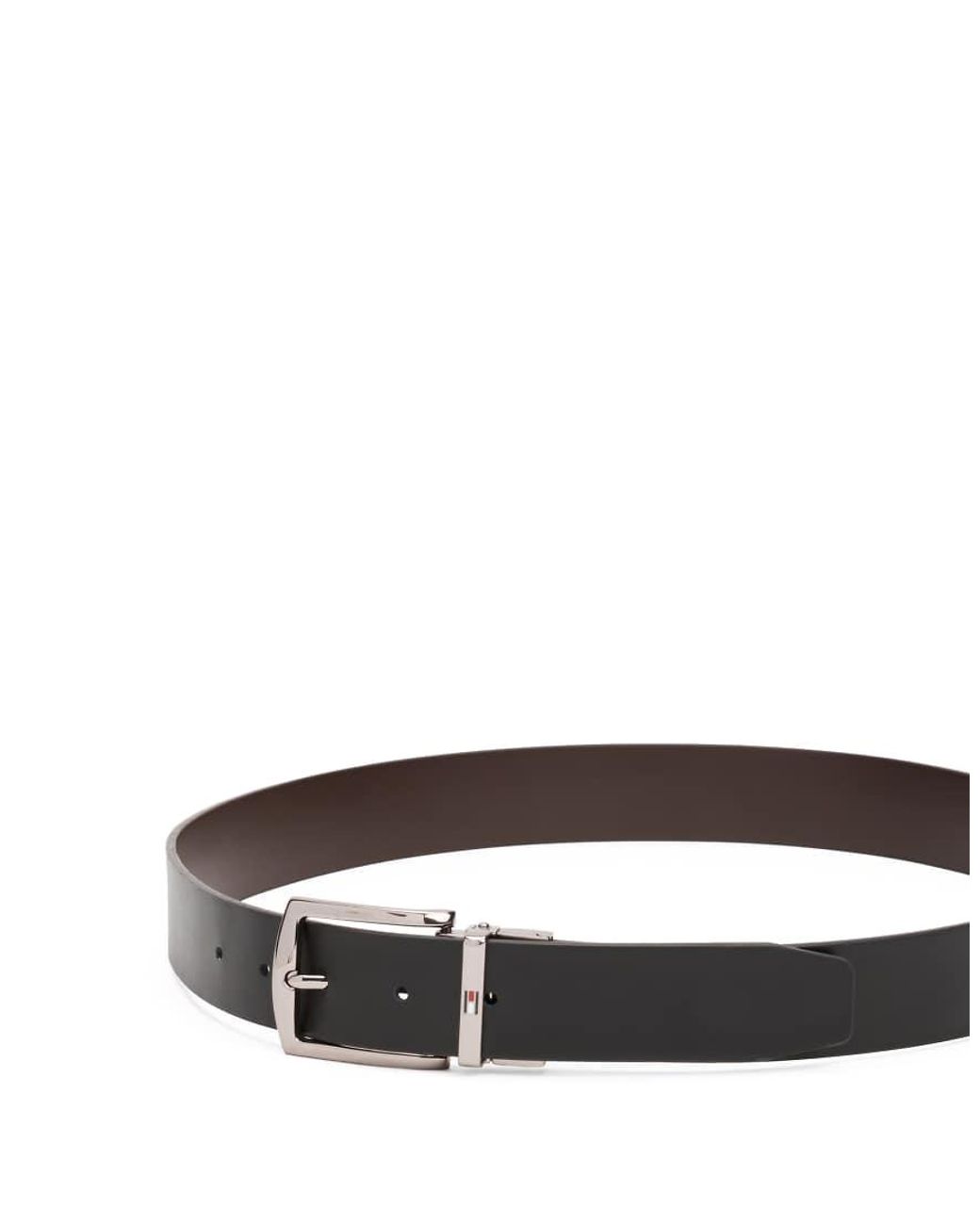 Tommy Hilfiger Brown Denton Leather Belt for men