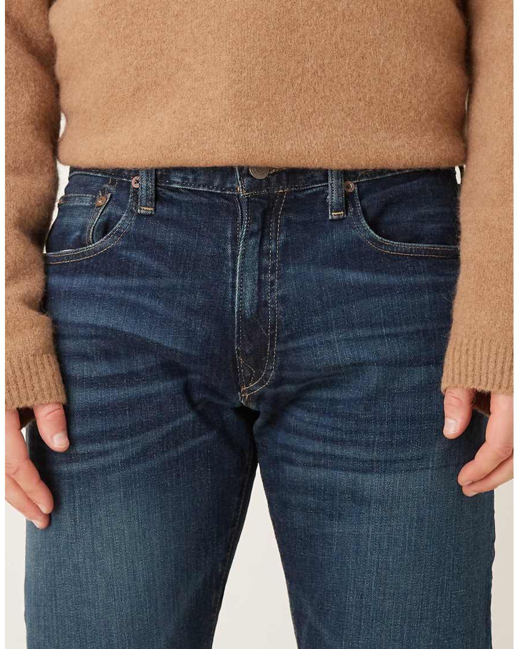 Polo Ralph Lauren Blue Hampton Straight Fit Jeans for men
