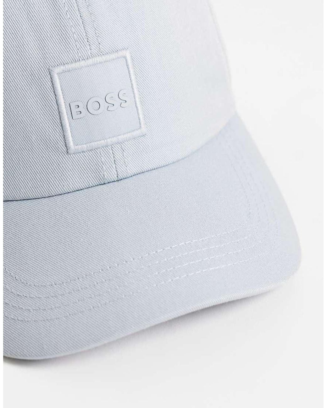 Boss White Derrel Tonal Logo Cap for men
