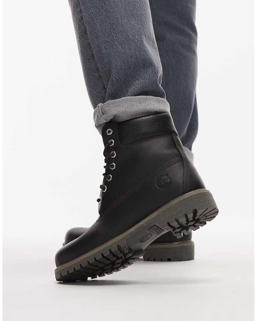 Timberland Black Premium 6 Inch Boots for men