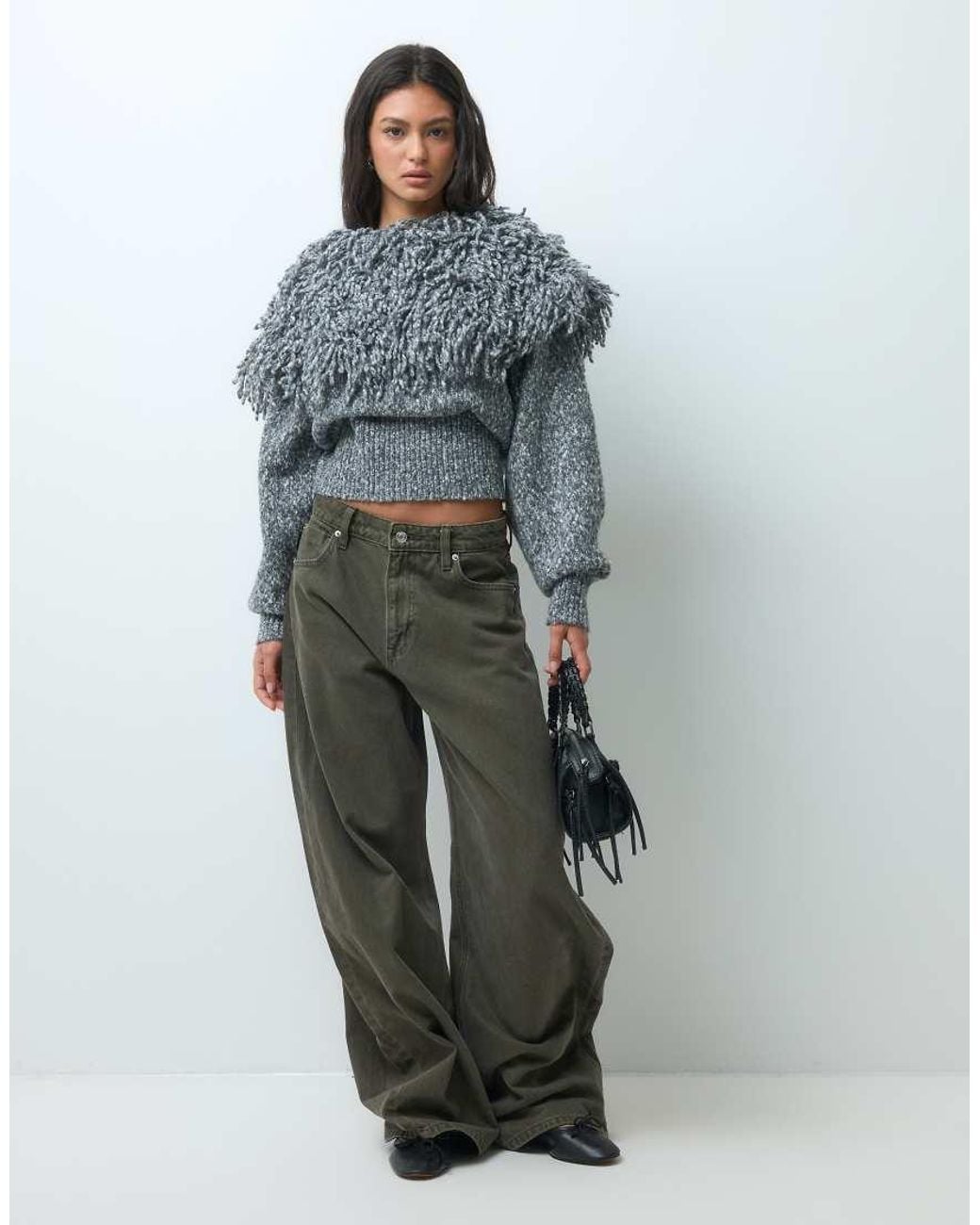 ASOS Blue Loop Crew Neck Jumper