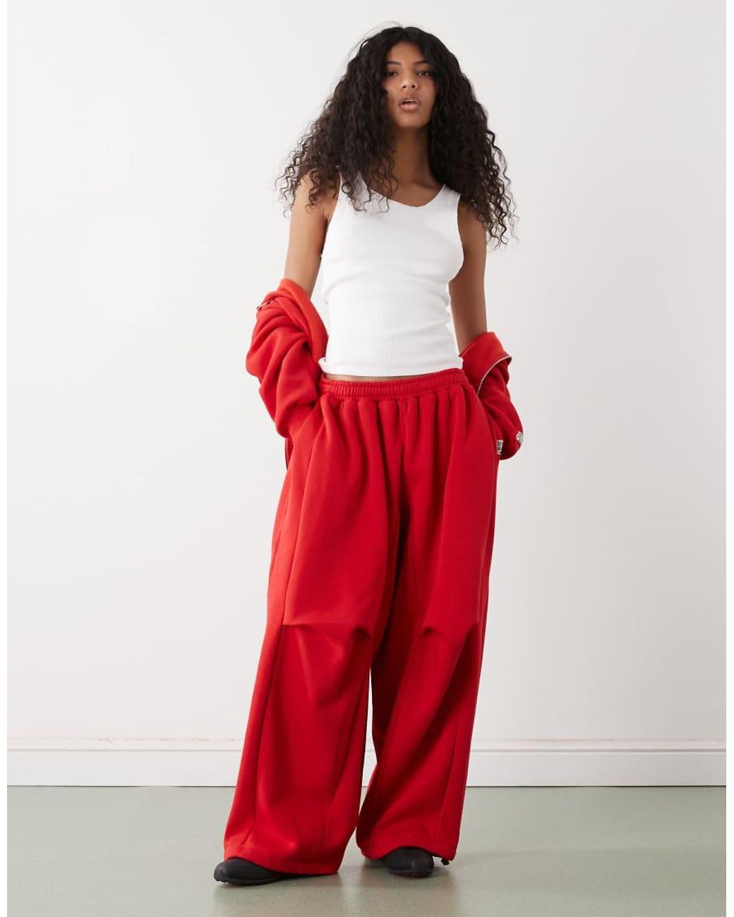Collusion Red Xl baggy Trackies