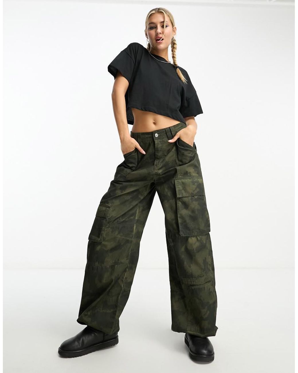 Noisy May Black Cropped T-shirt