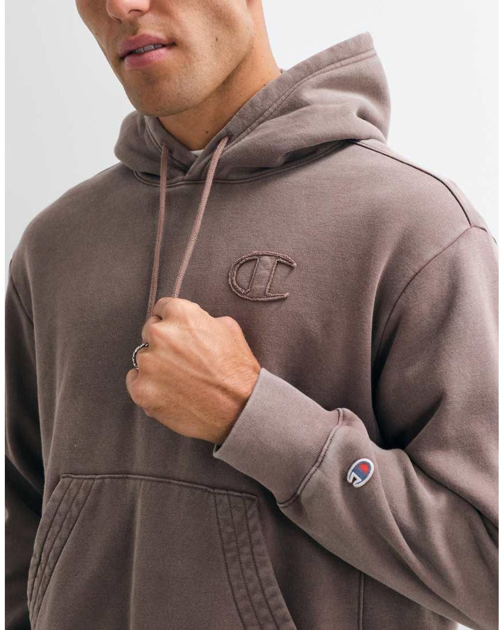 Champion Gray Laundry Hoodie for men
