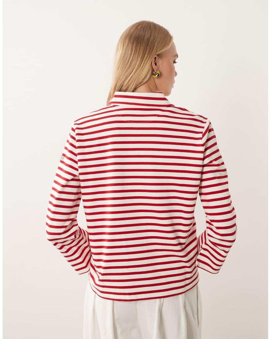 Polo Ralph Lauren Red Striped Knit Pullover
