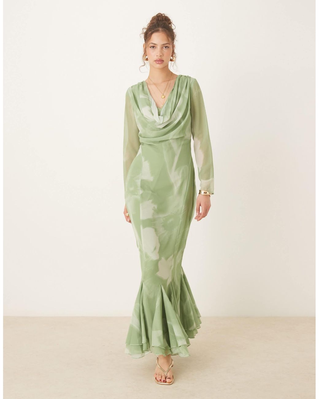 Asos Cowl Dress Sage Green Asos Cowl Neck Dress Buy Asos Cowl Neck Dress  Discount