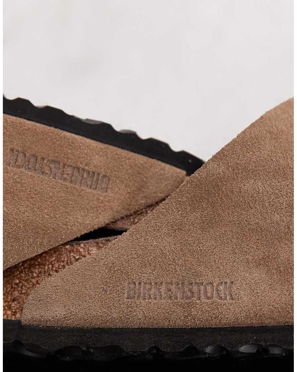 Birkenstock White Arizona Suede Sandals