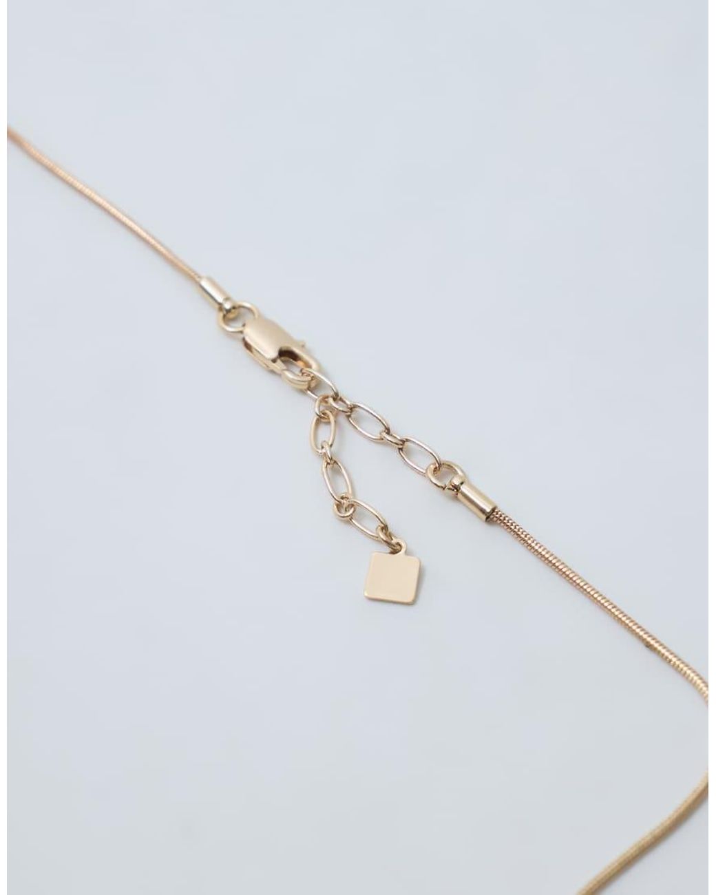 ASOS Natural Long Necklace With Abstract Pendant
