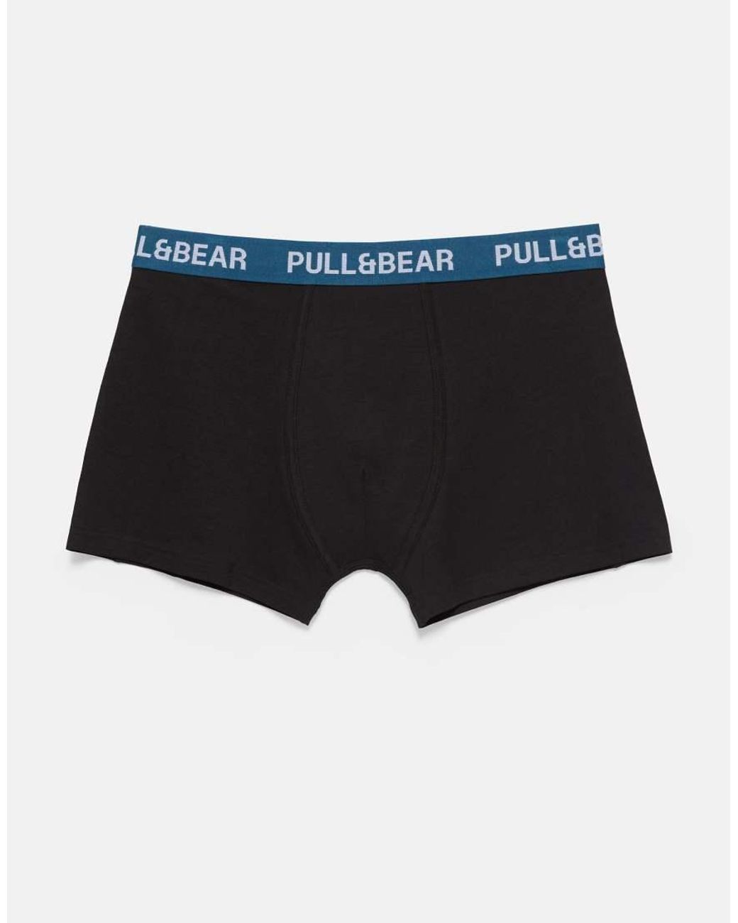 Pull&Bear Black Pack Of 3 Boxers for men