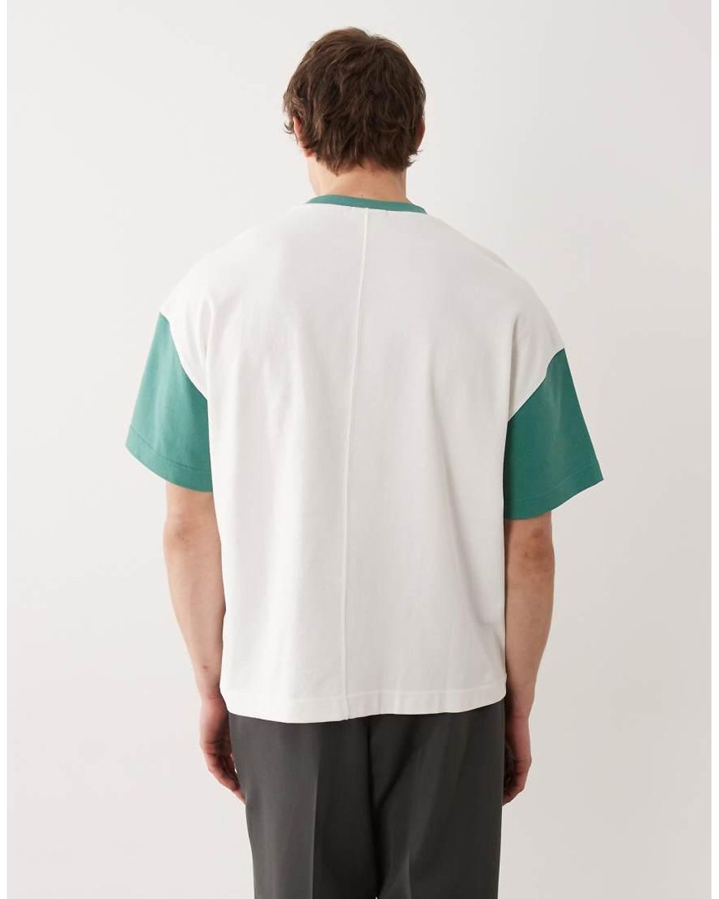 Calvin Klein White Premium Heavyweight Boxy Oversized Relaxed Fit T-shirt for men