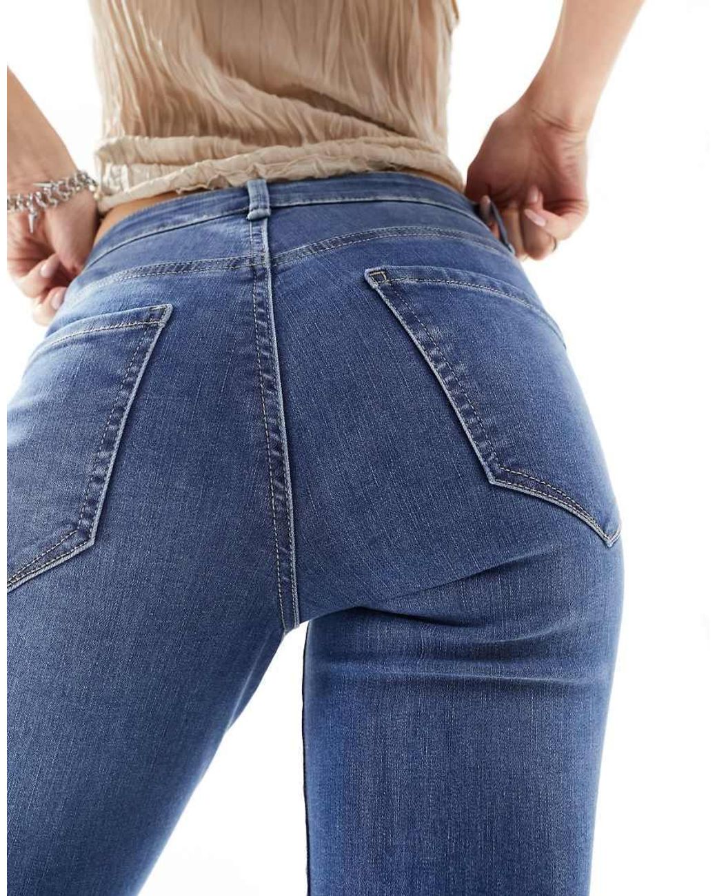 ONLY Blue Rose High Waisted Flare Jeans