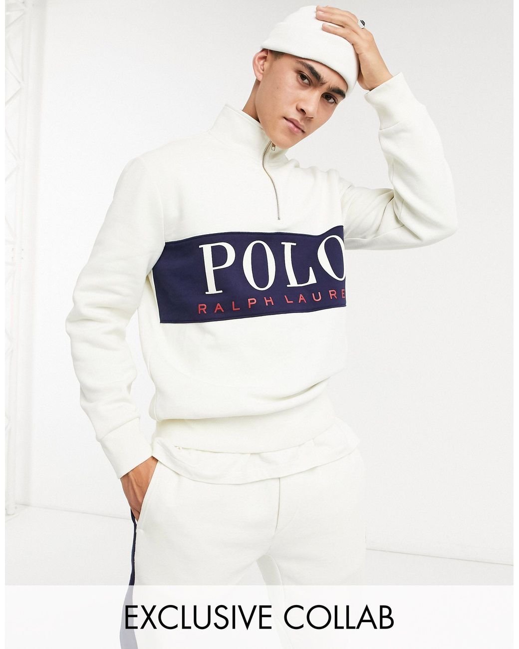 Polo Ralph Lauren X Asos Exclusive Collab Half Zip for Men | Lyst UK