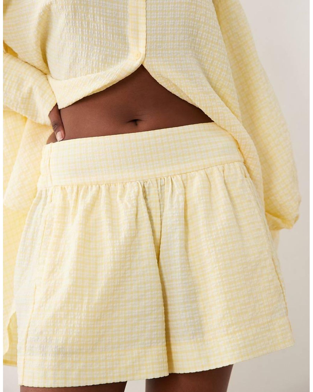 ASOS Natural Pull On Shorts