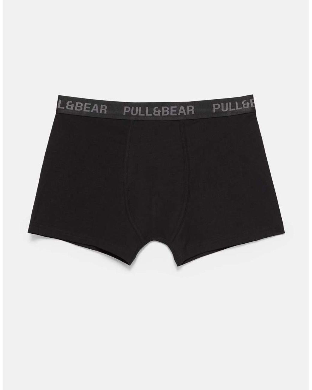 Pull&Bear Black Pack Of 3 Boxers for men