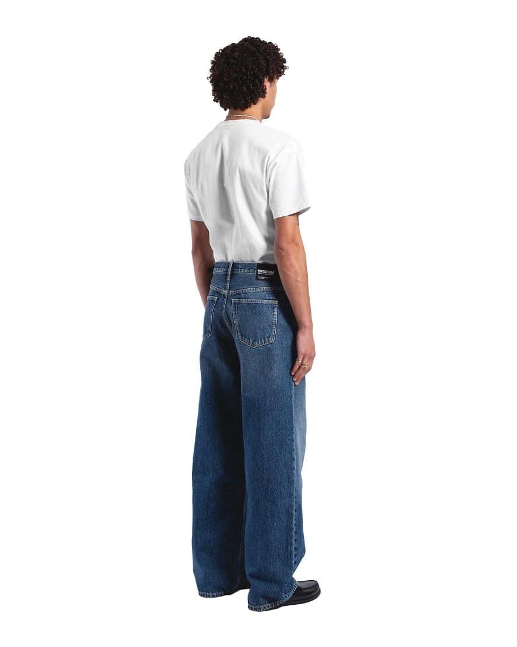 Dr. Denim Blue Cormac Baggy Wide Leg Jeans for men