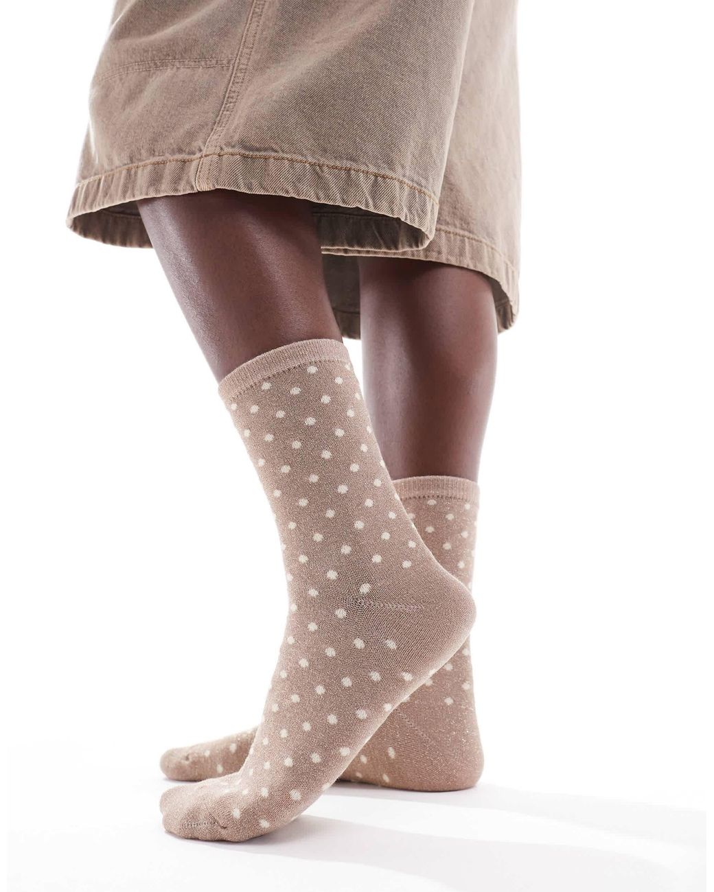 Pieces Brown Piece Glitter Sock