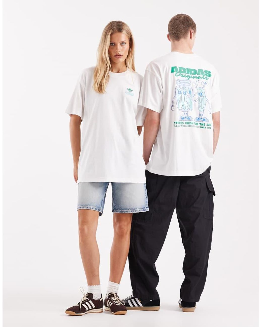 Adidas Originals White Pickle Graphic T-shirt