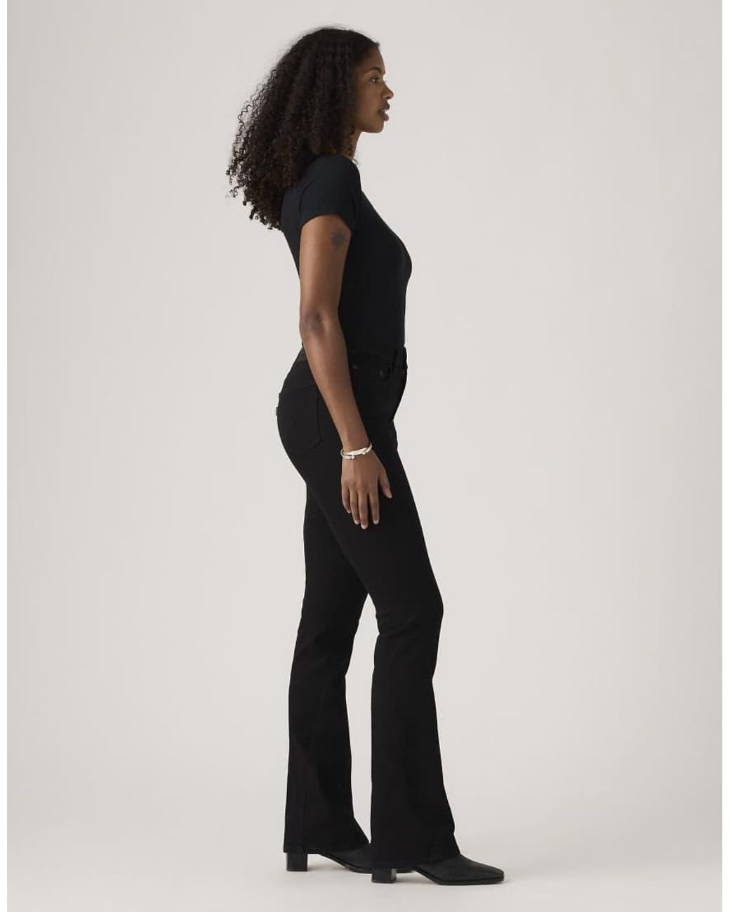 Levi's Black 725 High Rise Bootcut Jeans
