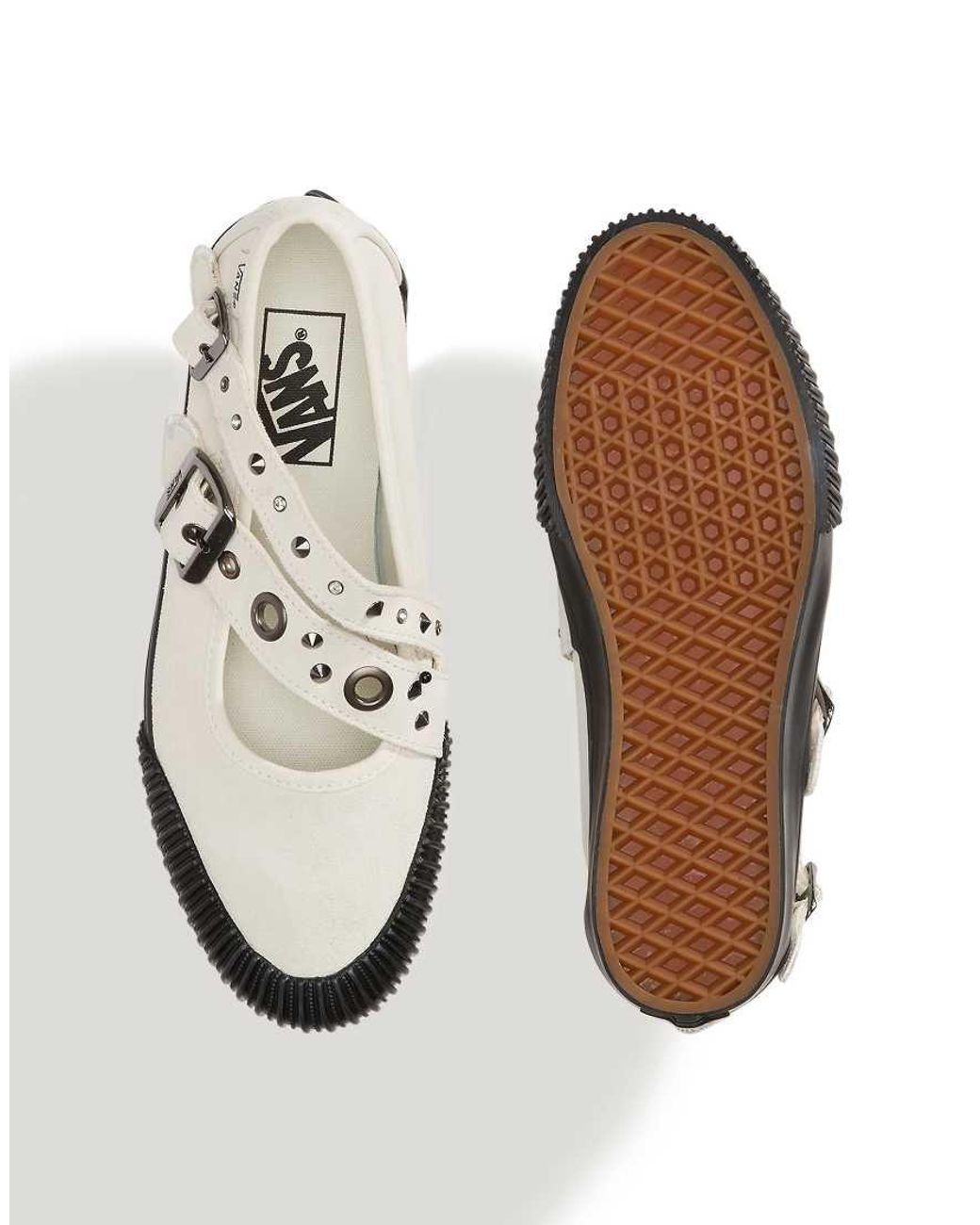 Vans White Mary Jane Straps