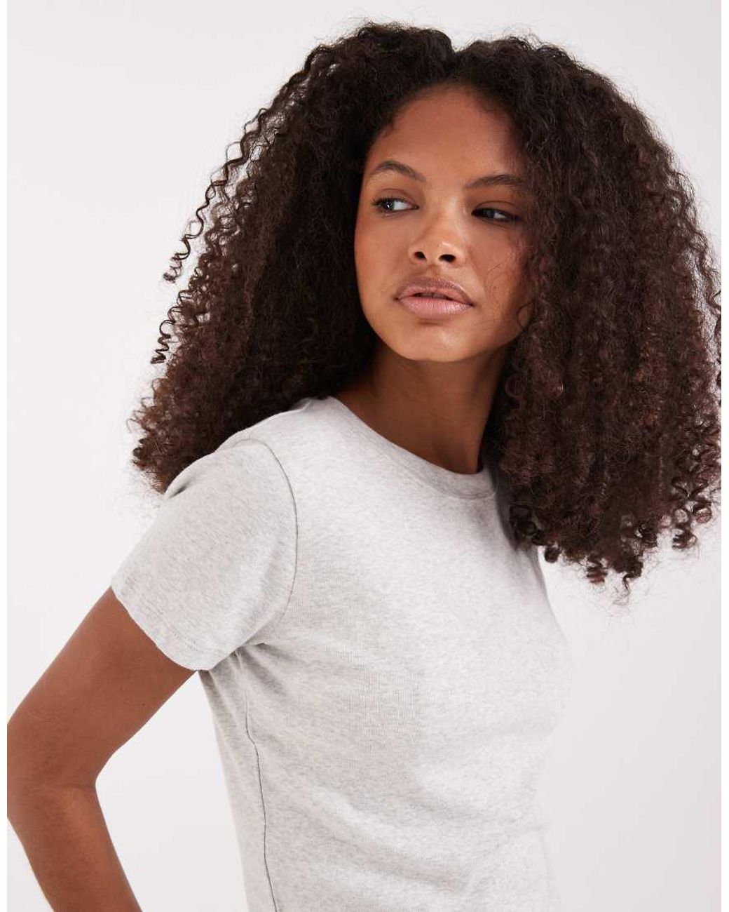 Hollister White Short Sleeve Baby Tee