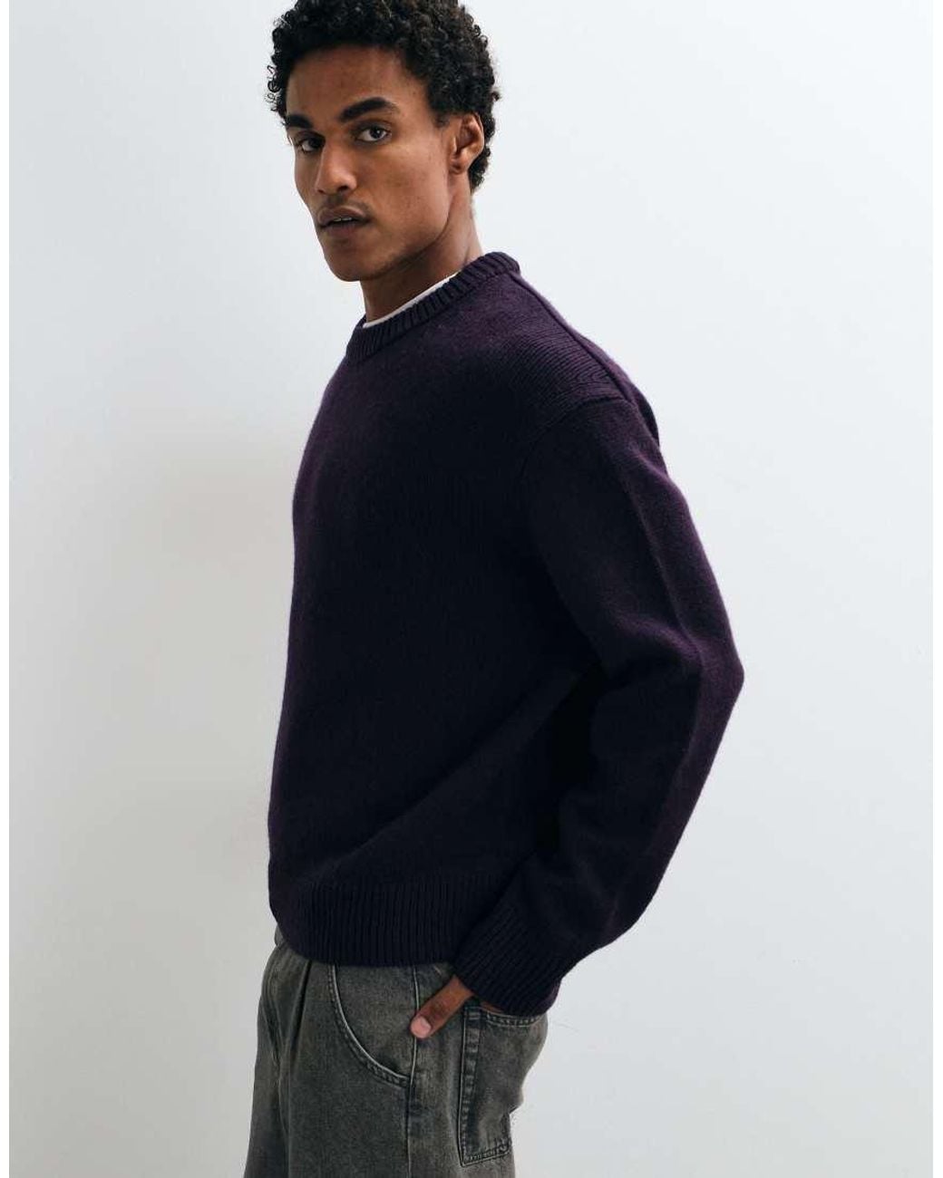 ARKET Blue Wool Blend Oversized Jumper for men