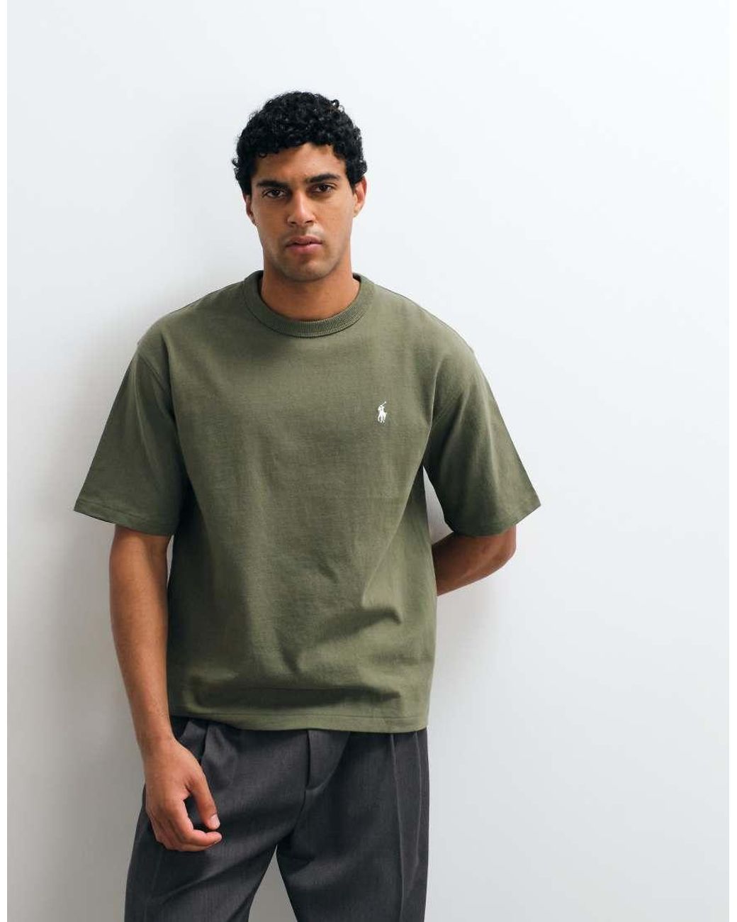 Polo Ralph Lauren Green Icon Logo Relaxed Fit T-shirt for men