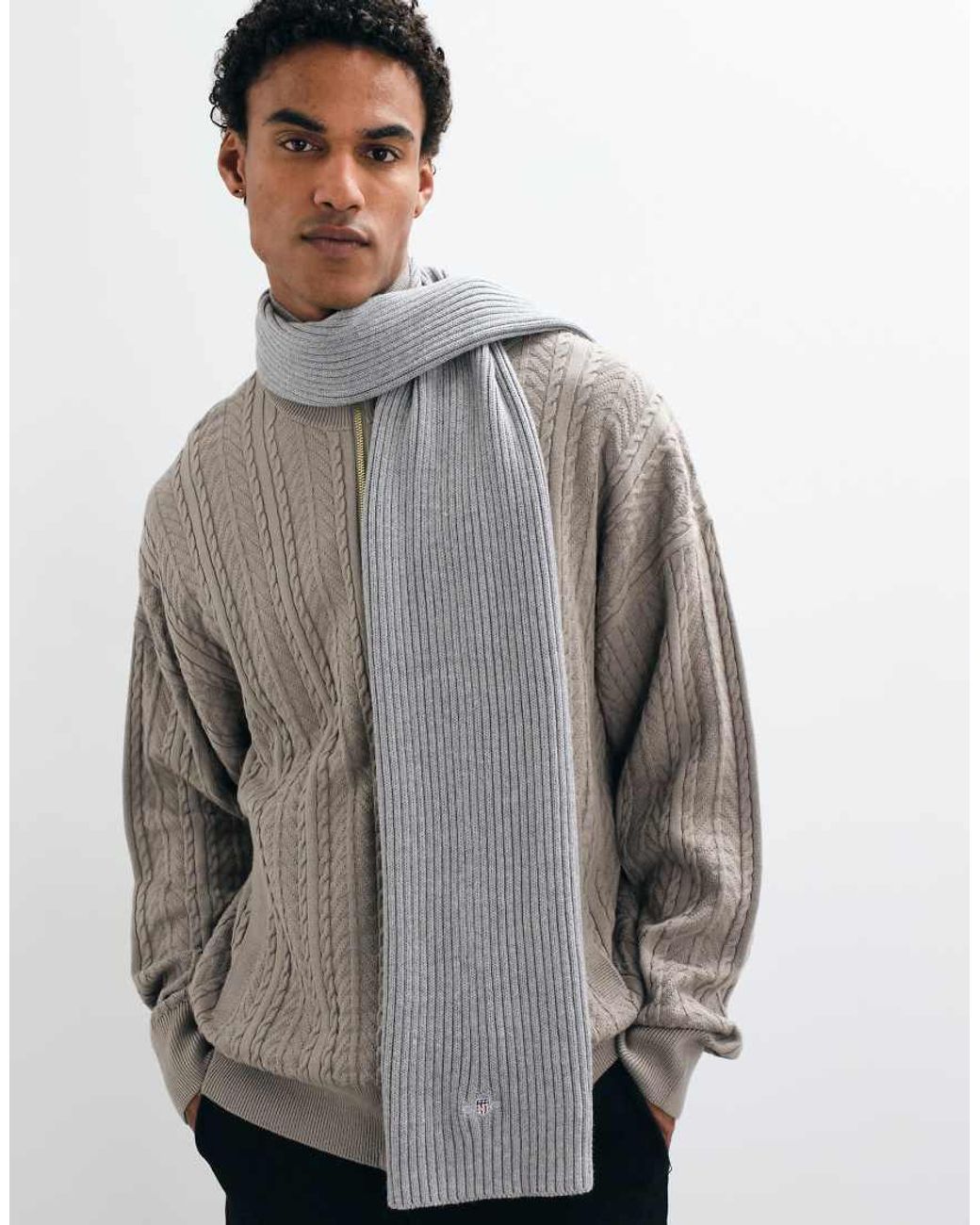 Sciarpa di Gant in Gray da Uomo