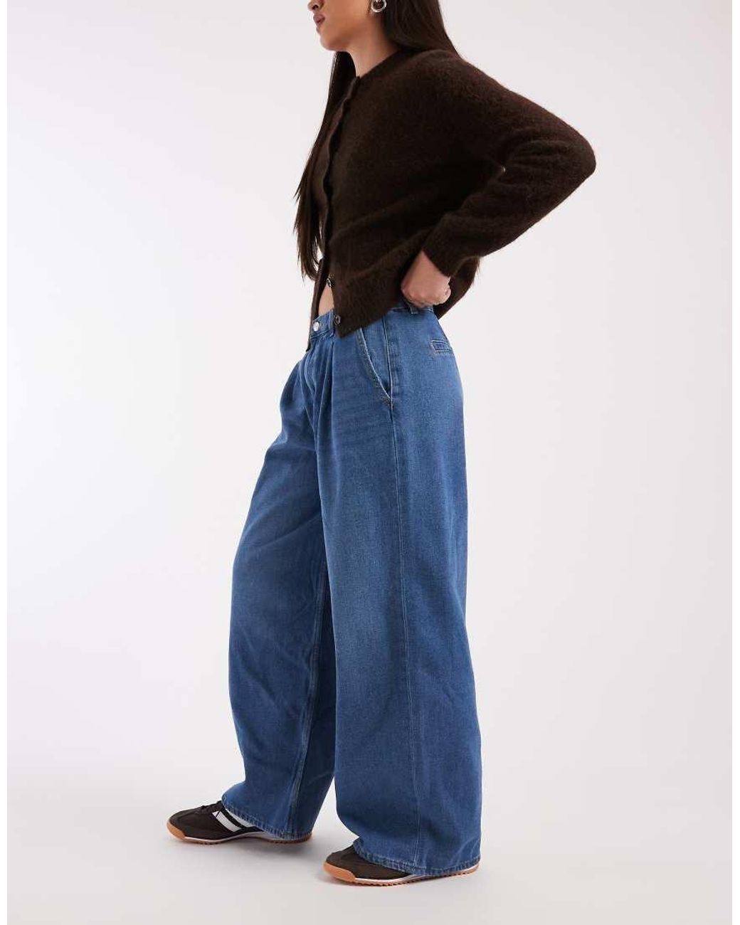 ONLY Blue Livy Wide Leg Jeans