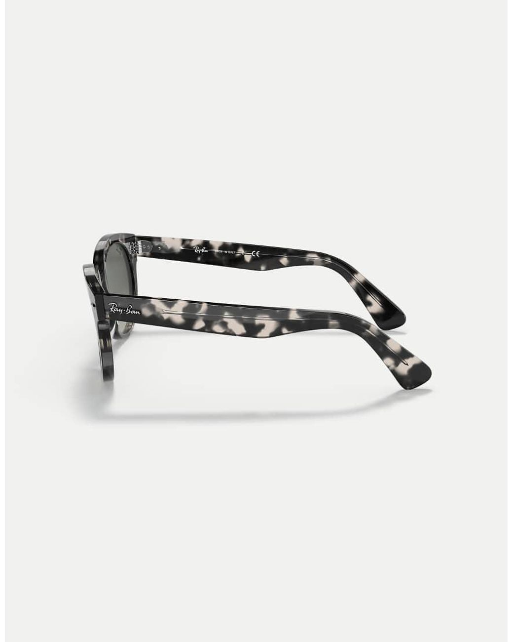 Ray-Ban Gray Orion Square Sunglasses With Lens