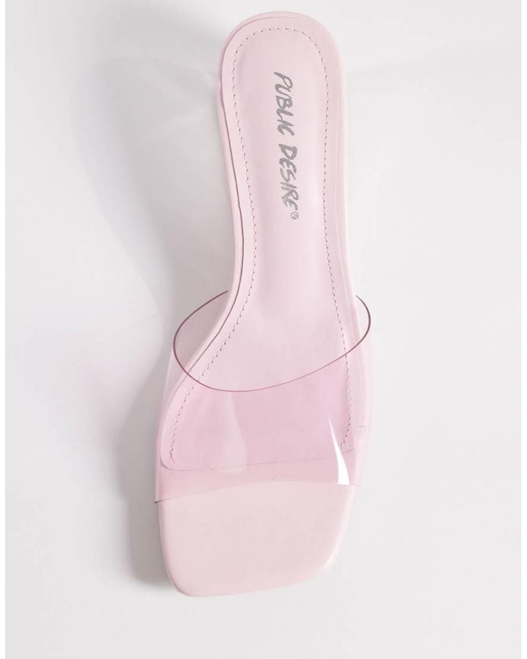 Public Desire White Juno Wedge Sandals
