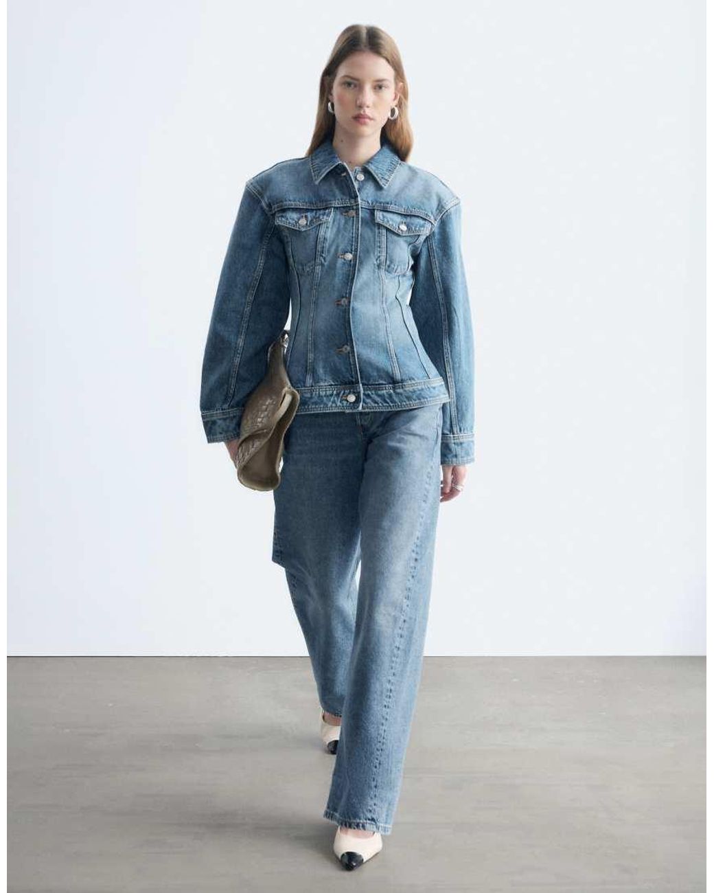 & Other Stories Blue Structred Denim Jacket