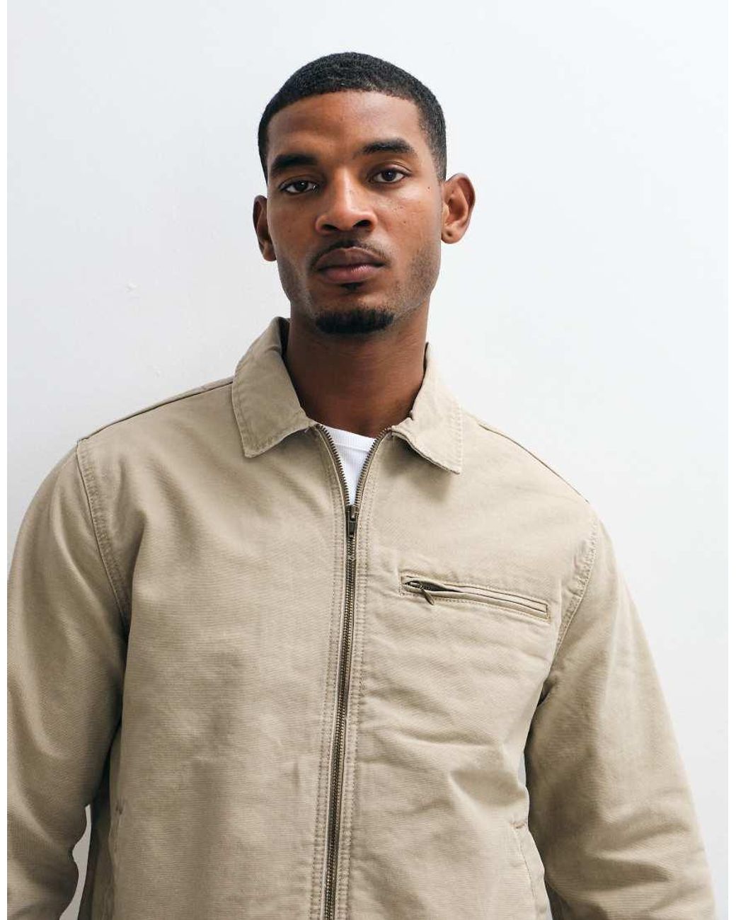 Levi's Natural Garage Zip Through Jacket for men