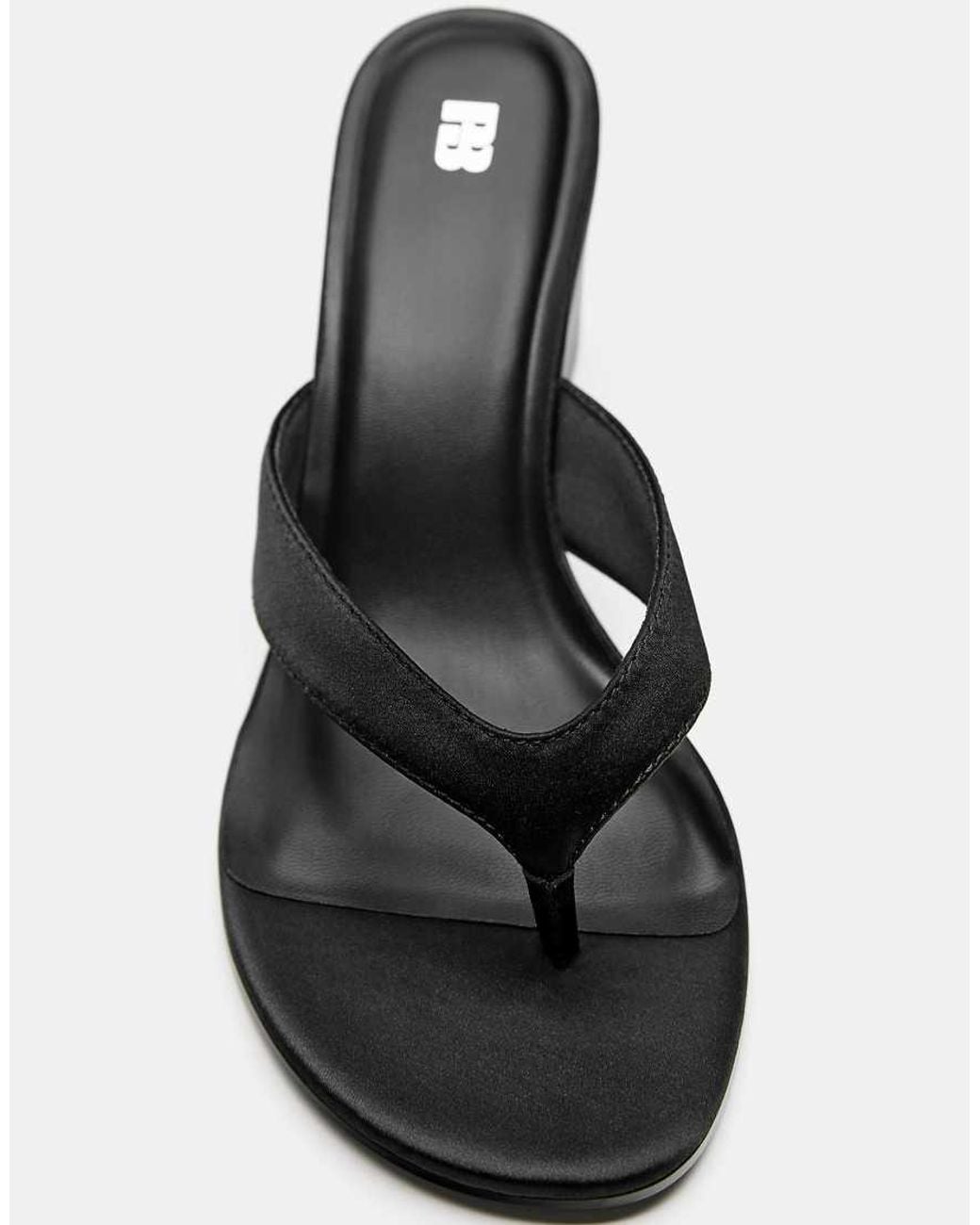Pull&Bear White Wedge High-Heel Sandals