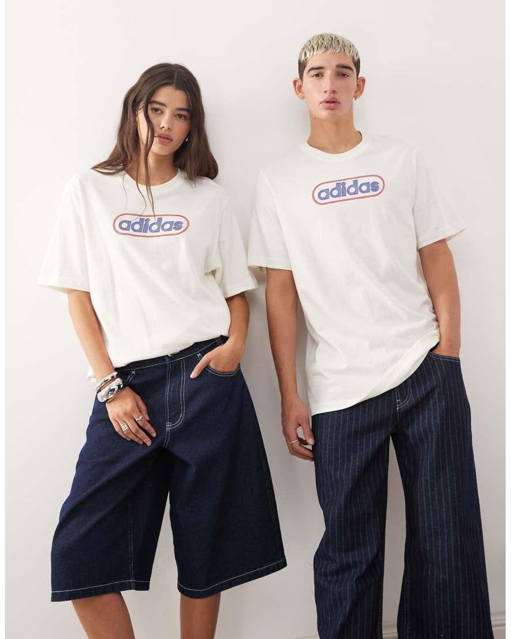 Adidas Originals White 80's Logo Graphic T-Shirt