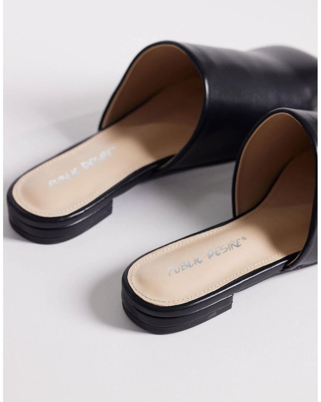 Public Desire Blue Emmi Flat Mules