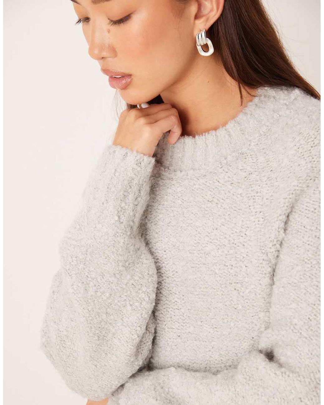 Glamorous Gray Crew Neck Jumper