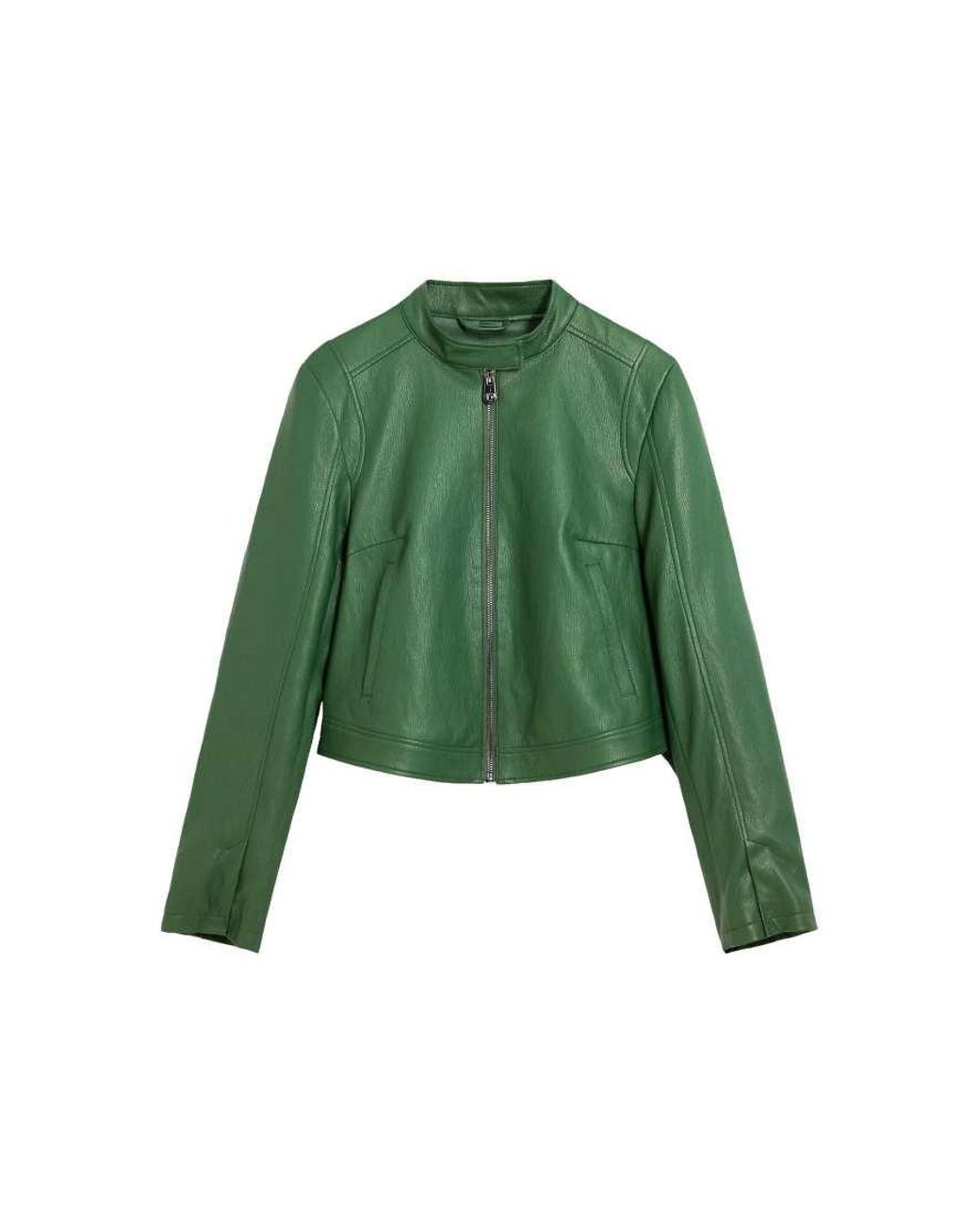 Desigual Green Jacket Faux Leather