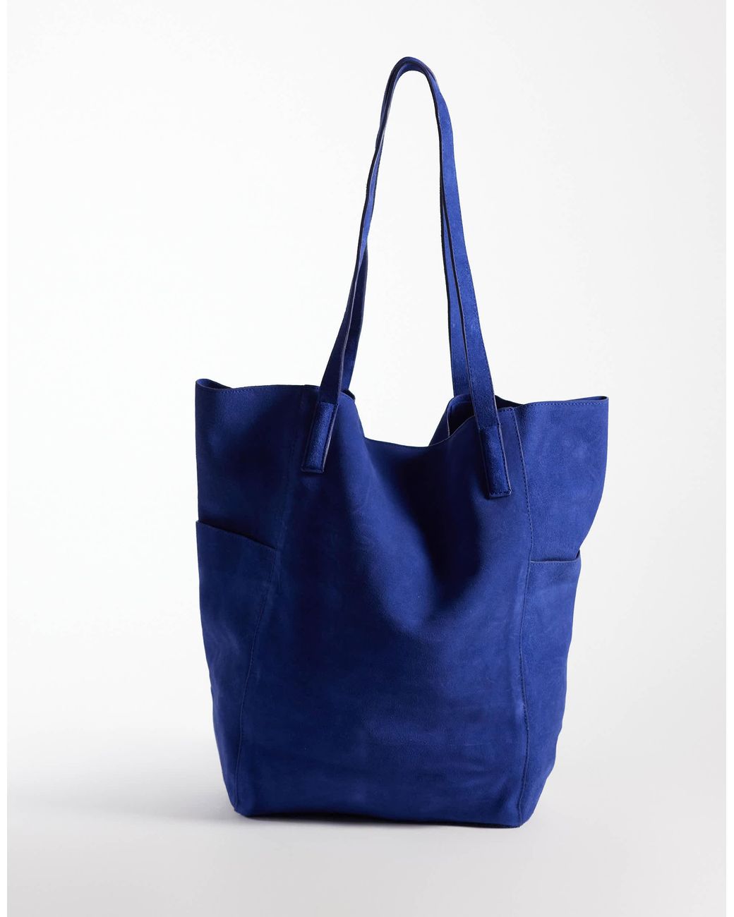 Mango Blue Tote aus 100 % leder