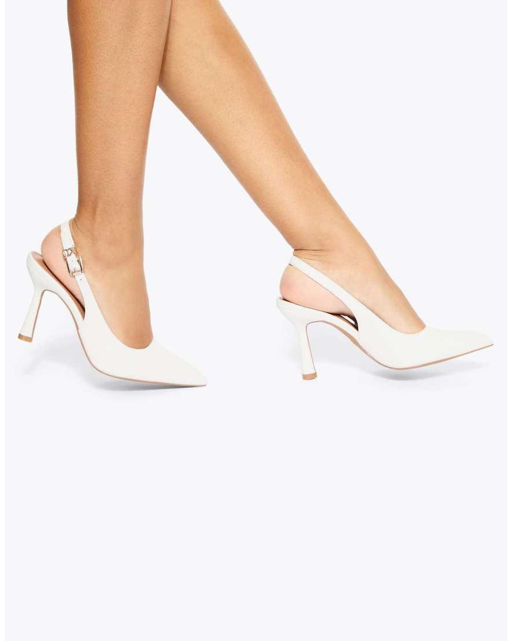 KG by Kurt Geiger White Adina Heeled Shoes