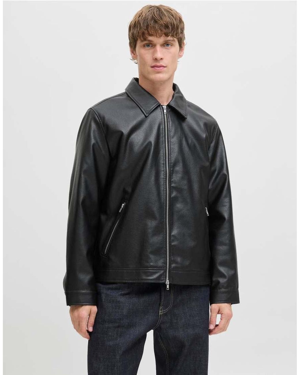 Jack & Jones Gray Transitional Jacket for men