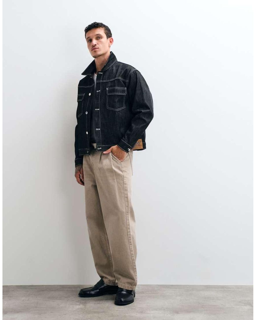Colt MCR Blue Colt Boxy Fit Contrast Stitch Selvedge Denim Jacket for men