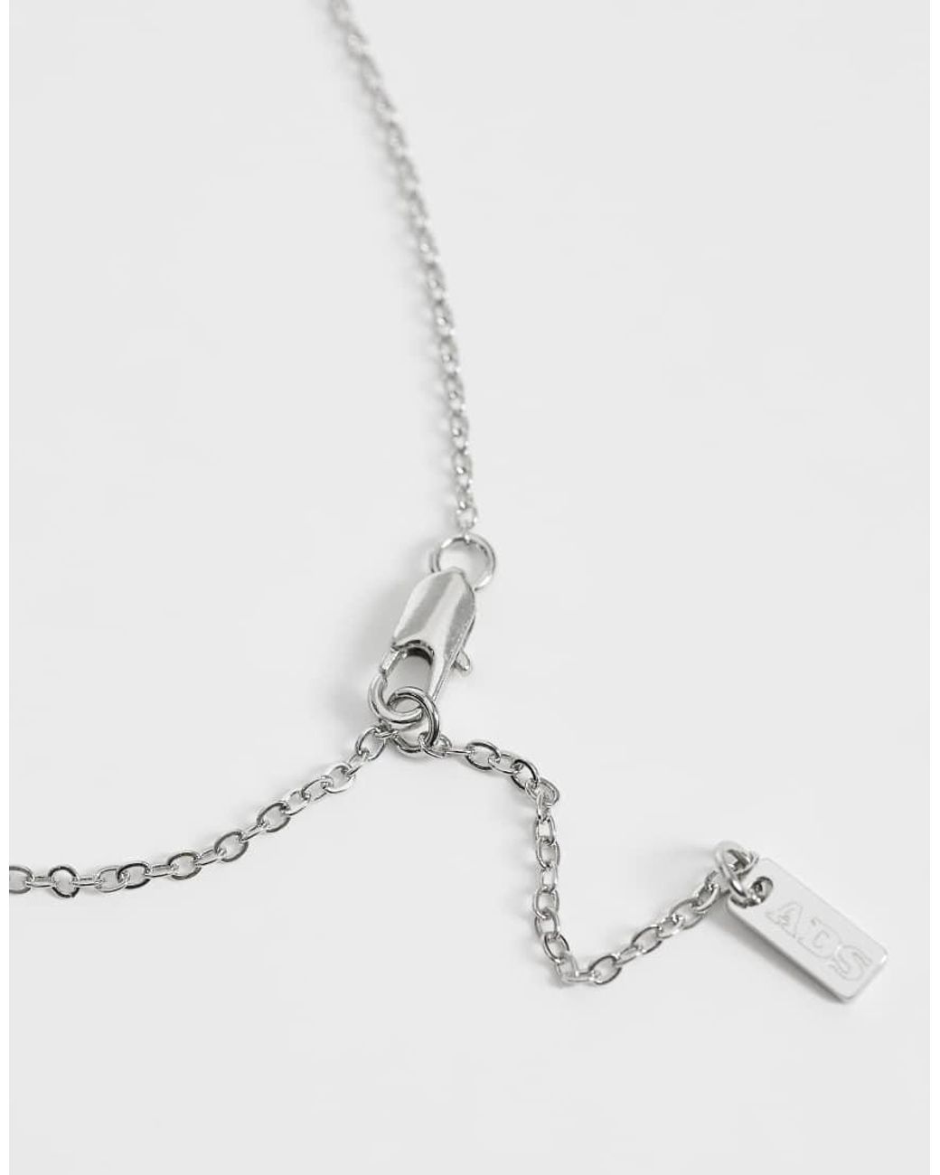 ASOS Blue Stationed Star Chain Necklace for men