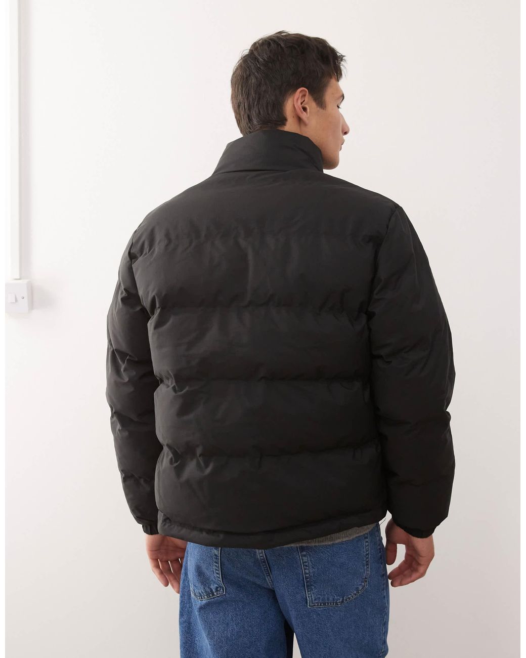 Weekday Black Cole Puffer Jacket for men